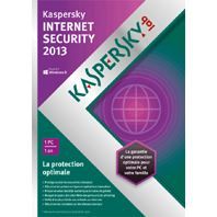 Kaspersky Internet Security 2013 à télécharger   Soldes*