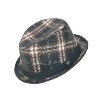 LEVINE Fedora Style Hat, Black, One Size Clothing