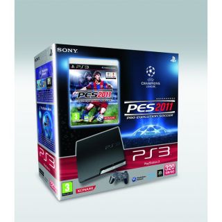 Pack PS3 Slim 320 Go Noire+PES 2011 / console PS3   Achat / Vente