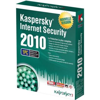 2010   Achat / Vente ANTIVIRUS Kaspersky Internet Secur. 2010
