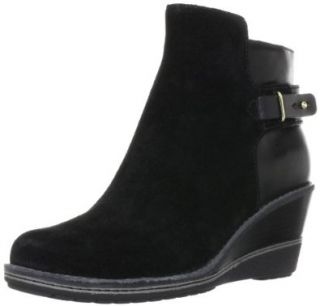 Cole Haan Womens Rayna Ankle Boot WP Black Suede Shoes