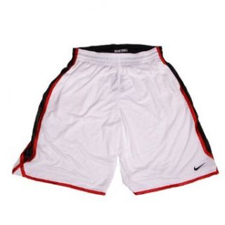 Nike Mens Dri Fit Basketball Shorts (XL, White/Black