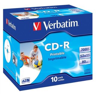 Verbatim CD R 80 min 52x (10) Imprimable   Achat / Vente CD   DVD