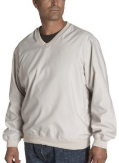 IZOD Mens Packable Golf Windshirt, Stonedust, Extra Large
