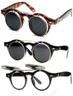 John Lennon Flip Sunglasses Eyeglasses Round Nerd Dork (Purple) Shoes