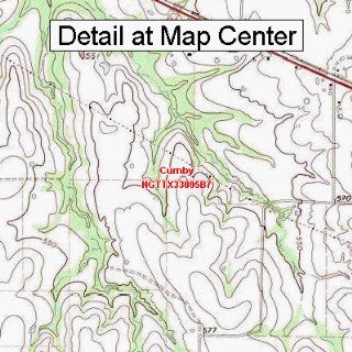 USGS Topographic Quadrangle Map   Cumby, Texas (Folded