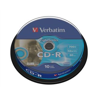   BLU RAY VIERGE Verbatim CDR 52 LightScribe 10