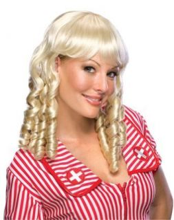 Sweet Baby Doll Blonde Wig for Halloween Costume: Clothing