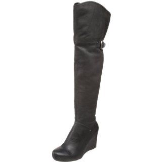 nicole Womens Conspire Knee High Boot,Black,6 M US Shoes