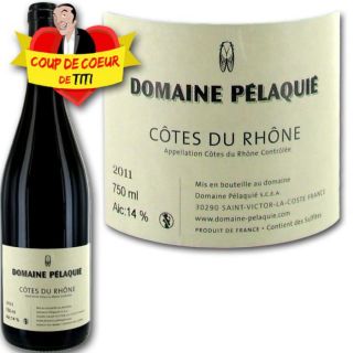 Domaine Pélaquié Côtes du Rhône 2011   Achat / Vente VIN ROUGE
