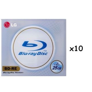 Pack de 10 x 25Go   Support Blu Ray Vierge Réinscriptible   Vitesse d
