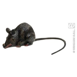 rat noir à suspendre, très représentatif, mesurant environ 10