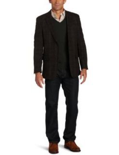 Tommy Hilfiger Mens Trim Fit Plaid Sport Coat: Clothing