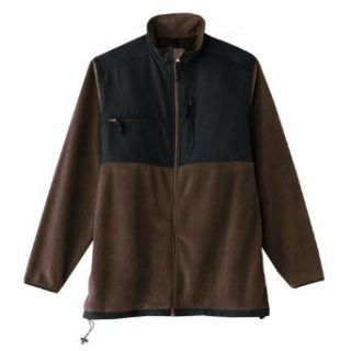 Chaps Fleece Mens Jacket, Size Xlarge (46 48), Dark Oak