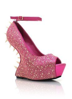 Spiked Heel Less Platforms Shoes
