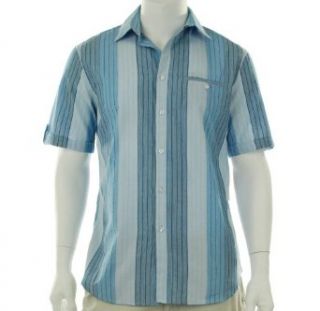 Alfani Striped Fitted Shirt Aruba L Clothing