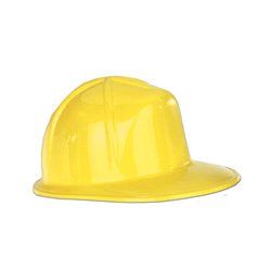 Miniature Yellow Plastic Construction Helmet Party