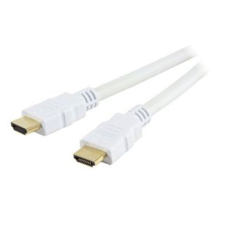 Cordon HDMI 1.3 mâle/mâle (blanc, plaqué or)   Achat / Vente CABLES