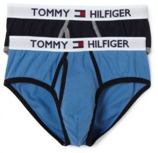 Tommy Hilfiger Mens Action Brief 2 Pack,Blue/Navy,Large