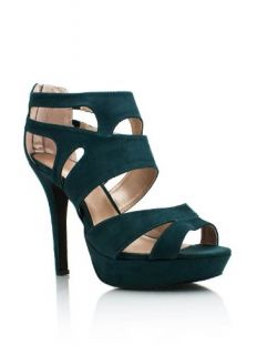 strappy suede platforms 9 GREEN Shoes