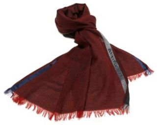 Armani Womens Wool Scarf, Red Clothing