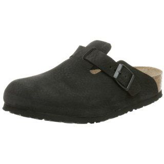 Birkenstock Boston Soft Embossed Clog,Black,37 M EU Shoes