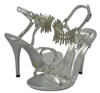 Wild Rose Moxie 48 Silver Women Sandal, 10 M US Shoes