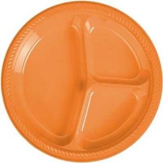 Orange Divided Dinner Plates (20 count) Clothing