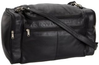 Leatherbay Mini Globe Trotter Duffel Bag,Black,one size Shoes