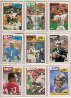 1987 Topps Football (10) Card Superstar Lot (Dan Marino