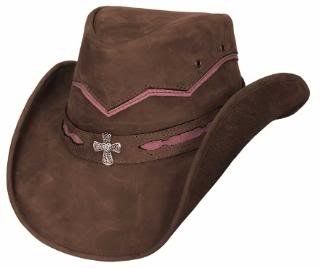 Bullhide Serenity Womens Leather Western Hat: Clothing