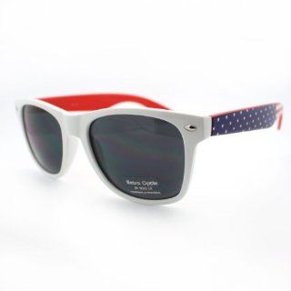 Patriot Classic Wayfarer Sunglasses with American Flag Printed Temple
