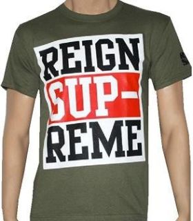 REIGN SUPREME   Logo   Army Green T shirt   size XXL