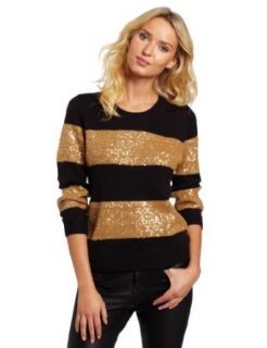 Isaac Mizrahi Jeans Womens Elise Sequin Sweater: Clothing