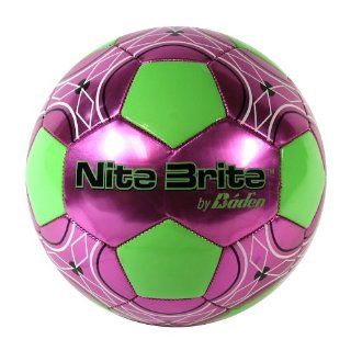 Baden Nite Brite Glow in the Dark Soccerball Pink/Glow