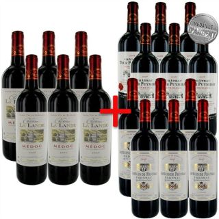 Coffret 18 bouteilles de vins de Bordeaux 6 acheté   Achat / Vente