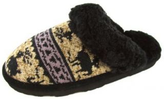  Bearpaw Womens Blitzen Knit Slippers Sheepskin US 6 Shoes