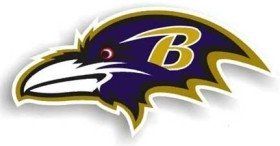 Baltimore Ravens 12 Left Logo Car Magnet Sports
