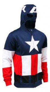 Marvel Universe Captain America Costume Zip Hoodie Size