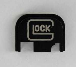 Glock Logo Black Slide Cover Plate for Glock Sports