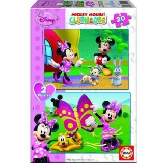 20 pièces   Mickey et ses amis  Minnie   Educa   2 puzzles de 20