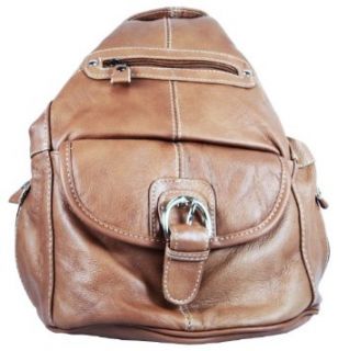 Pebbled Leather Backpack Style Purse with Lots of Pockets