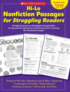 Hi Lo Nonfiction Passages for Struggling Readers: 80 High interest/low