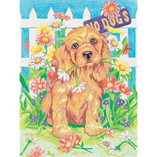 Pencil Works Color By Number Kit 9X12in Naughty Puppy Today $7.99