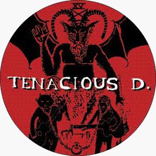 Tenacious D   Logo (Devil)   1 1/2 Button / Pin Clothing