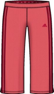 Adidas   Roll Over Capri Girls Pants In Magicpink,Real Red