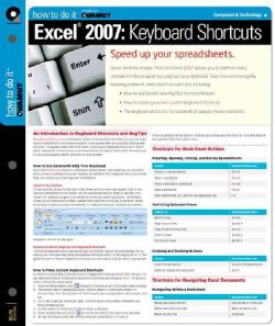 Excel 2007 Keyboard Shortcuts (Chart)