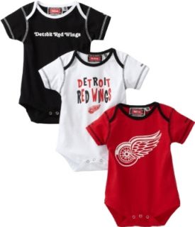 NHL Infant Detroit Red Wings Team Color 3Pc Creeper Set
