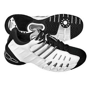 : Mens Adidas Barricade II   White/Black/Metallic Silver (12): Shoes