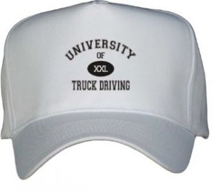 UNIVERSITY OF XXL TRUCK DRIVING White Hat / Baseball Cap